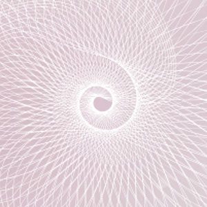 An abstract spiral image in light pink as a placeholder for aclient testimonial image.